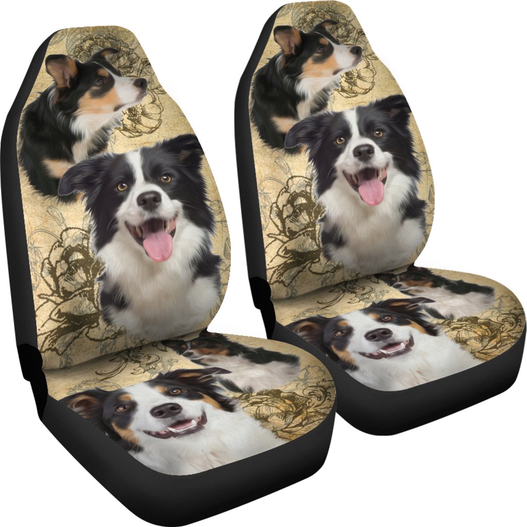 Border Collie Universal Fit Car Seat Covers-grizzshop