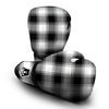 Load image into Gallery viewer, Border Tartan White And Black Print Pattern Boxing Gloves-grizzshop