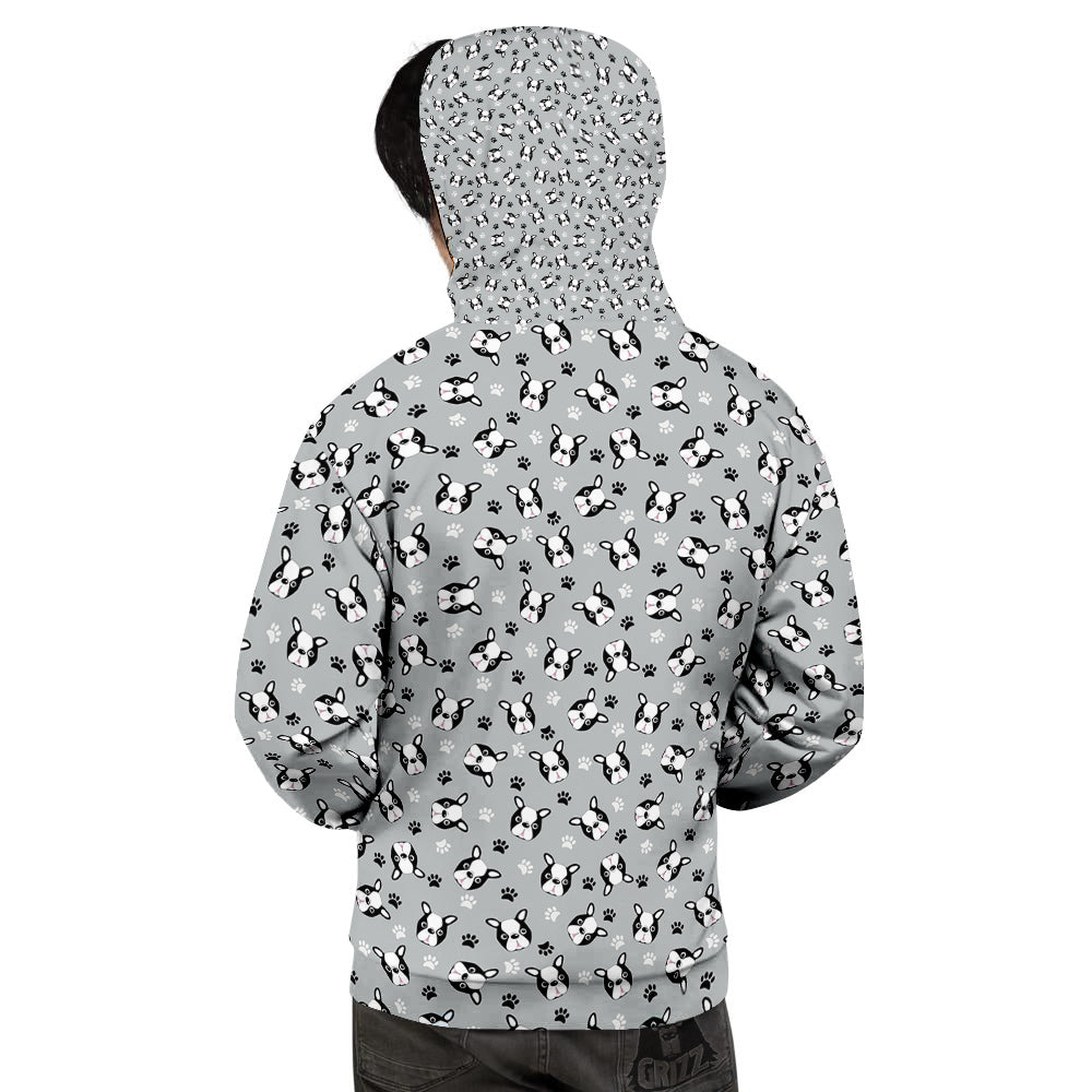 Boston Terrier Faces Cute Print Men's Hoodie-grizzshop