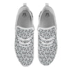 Boston Terrier Faces Cute Print White Athletic Shoes-grizzshop