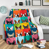 Boston Terrier Pattern Print Blanket-grizzshop