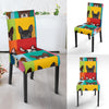 Boston Terrier Pattern Print Chair Cover-grizzshop