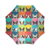 Boston Terrier Pattern Print Foldable Umbrella-grizzshop