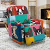 Boston Terrier Pattern Print Recliner Cover-grizzshop