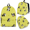 Boston Terrier Paw Pattern Print Backpack-grizzshop