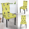 Boston Terrier Paw Pattern Print Chair Cover-grizzshop