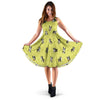 Boston Terrier Paw Pattern Print Dress-grizzshop