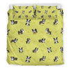 Boston Terrier Paw Pattern Print Duvet Cover Bedding Set-grizzshop