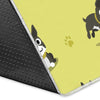 Boston Terrier Paw Pattern Print Floor Mat-grizzshop