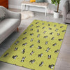 Boston Terrier Paw Pattern Print Floor Mat-grizzshop