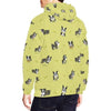 Boston Terrier Paw Pattern Print Men Pullover Hoodie-grizzshop