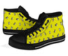 Boston Terrier Paw Pattern Print Men Women's High Top Shoes-grizzshop