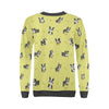 Boston Terrier Paw Pattern Print Women's Sweatshirt-grizzshop