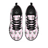 Boston Terrier Pink Plaid Print Pattern Black Sneaker-grizzshop