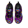 Boston Terrier Purple Print Pattern Black Sneaker-grizzshop