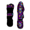 Boston Terrier Purple Print Pattern Muay Thai Shin Guards-grizzshop