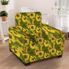 Botanical Sunflower Armchair Cover-grizzshop