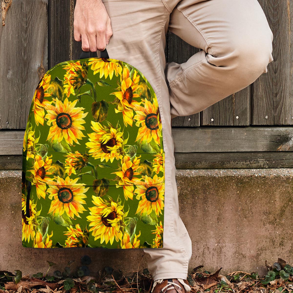 Botanical Sunflower Backpack-grizzshop