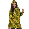 Botanical Sunflower Hoodie Dress-grizzshop