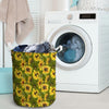 Botanical Sunflower Laundry Basket-grizzshop