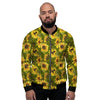 Botanical Sunflower Men's Bomber Jacket-grizzshop