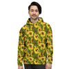 Botanical Sunflower Men's Hoodie-grizzshop