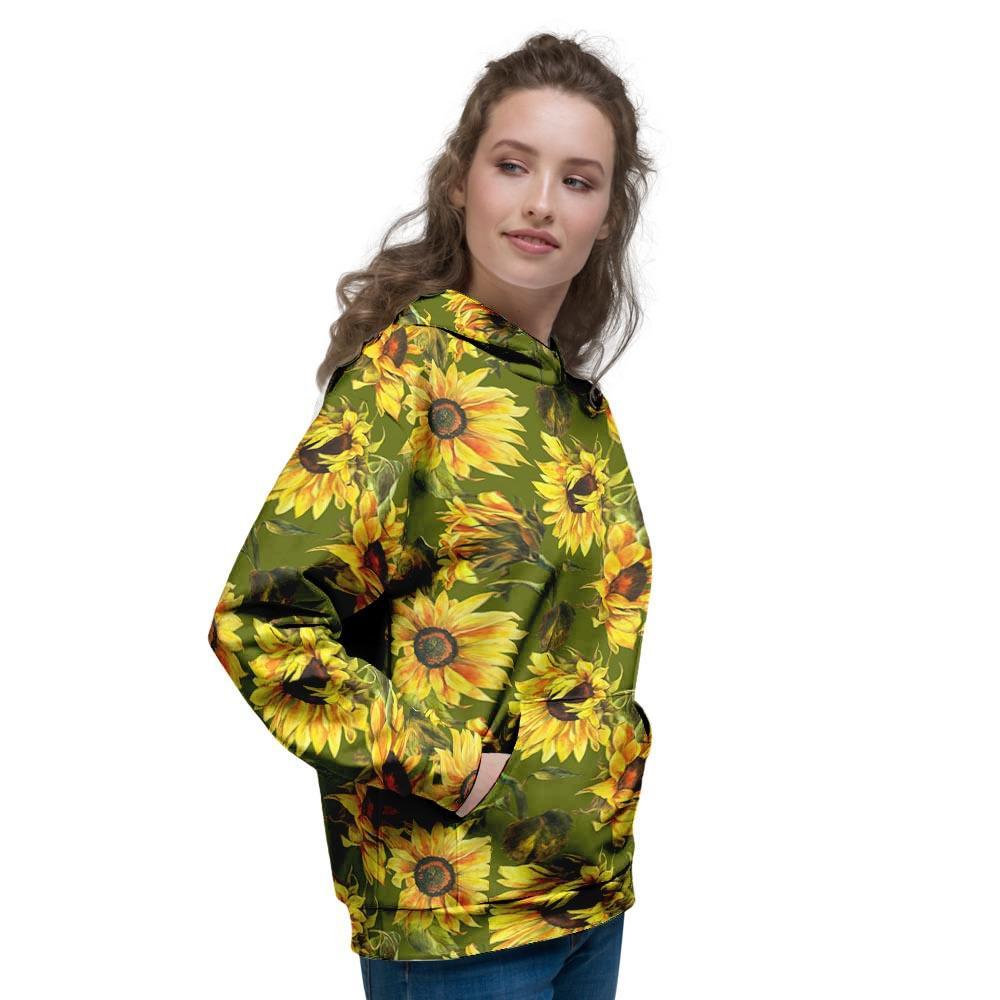 Botanical Sunflower Women's Hoodie-grizzshop