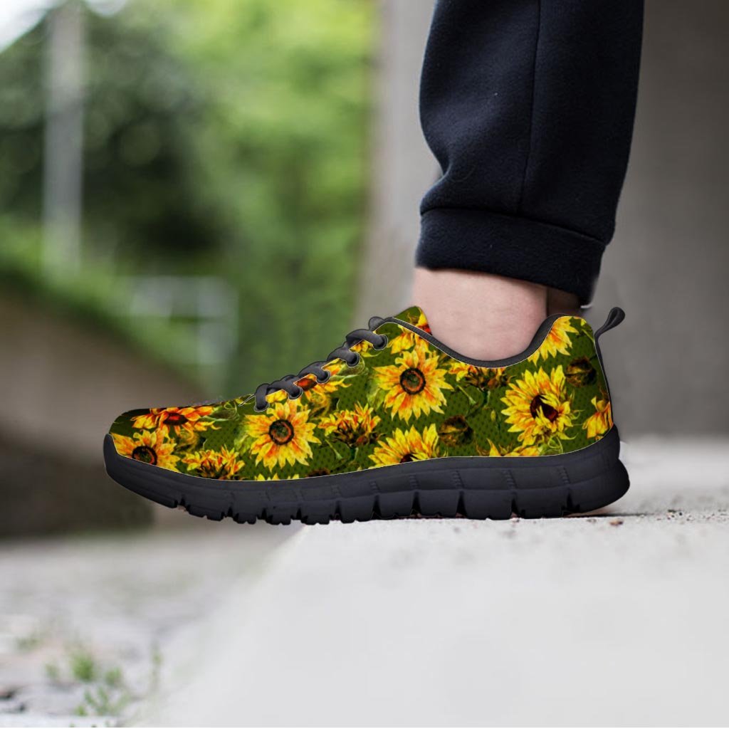 Botanical Sunflower Women's Sneakers-grizzshop