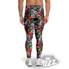 Bottle Caps Print Pattern Men's Leggings-grizzshop