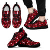 Load image into Gallery viewer, Botttle Glass Red Wine Print Pattern Black Sneaker Shoes For Men Women-grizzshop
