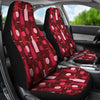 Botttle Glass Red Wine Print Pattern Universal Fit Car Seat Cover-grizzshop