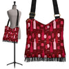 Botttle Red Wine Print Pattern Crossbody Bags-grizzshop