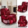 Botttle Red Wine Print Pattern Recliner Cover-grizzshop