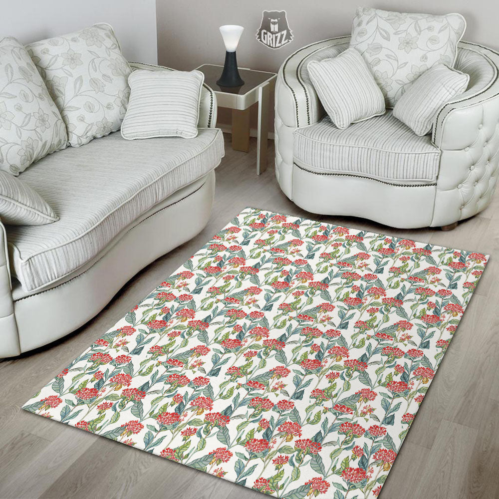 Bouvardia Print Pattern Floor Mat-grizzshop