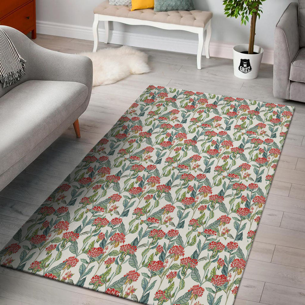 Bouvardia Print Pattern Floor Mat-grizzshop