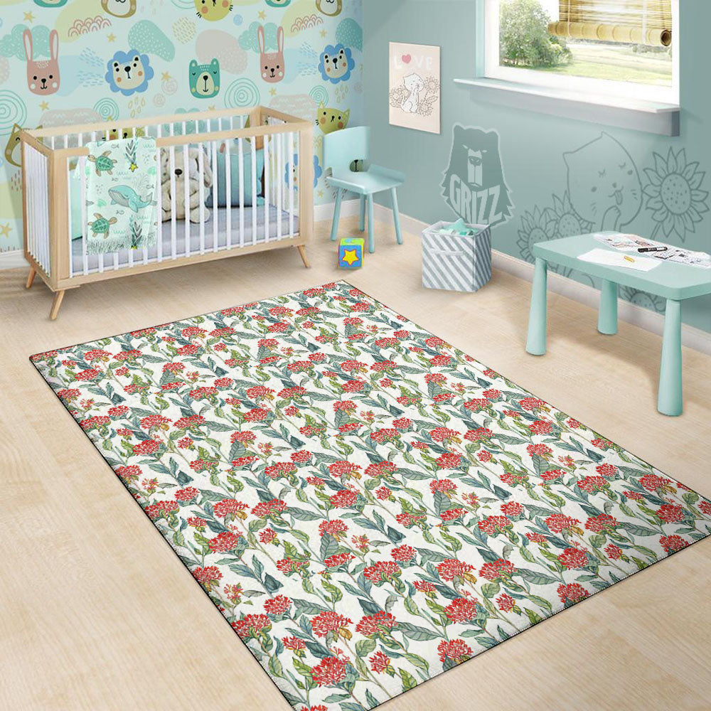 Bouvardia Print Pattern Floor Mat-grizzshop