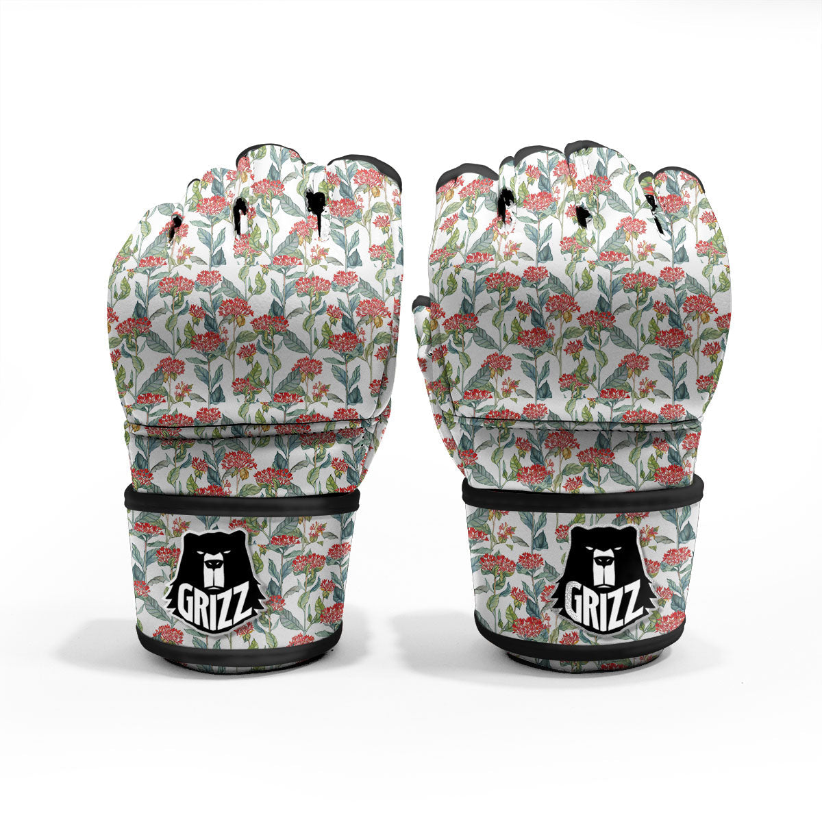 Bouvardia Print Pattern MMA Gloves-grizzshop