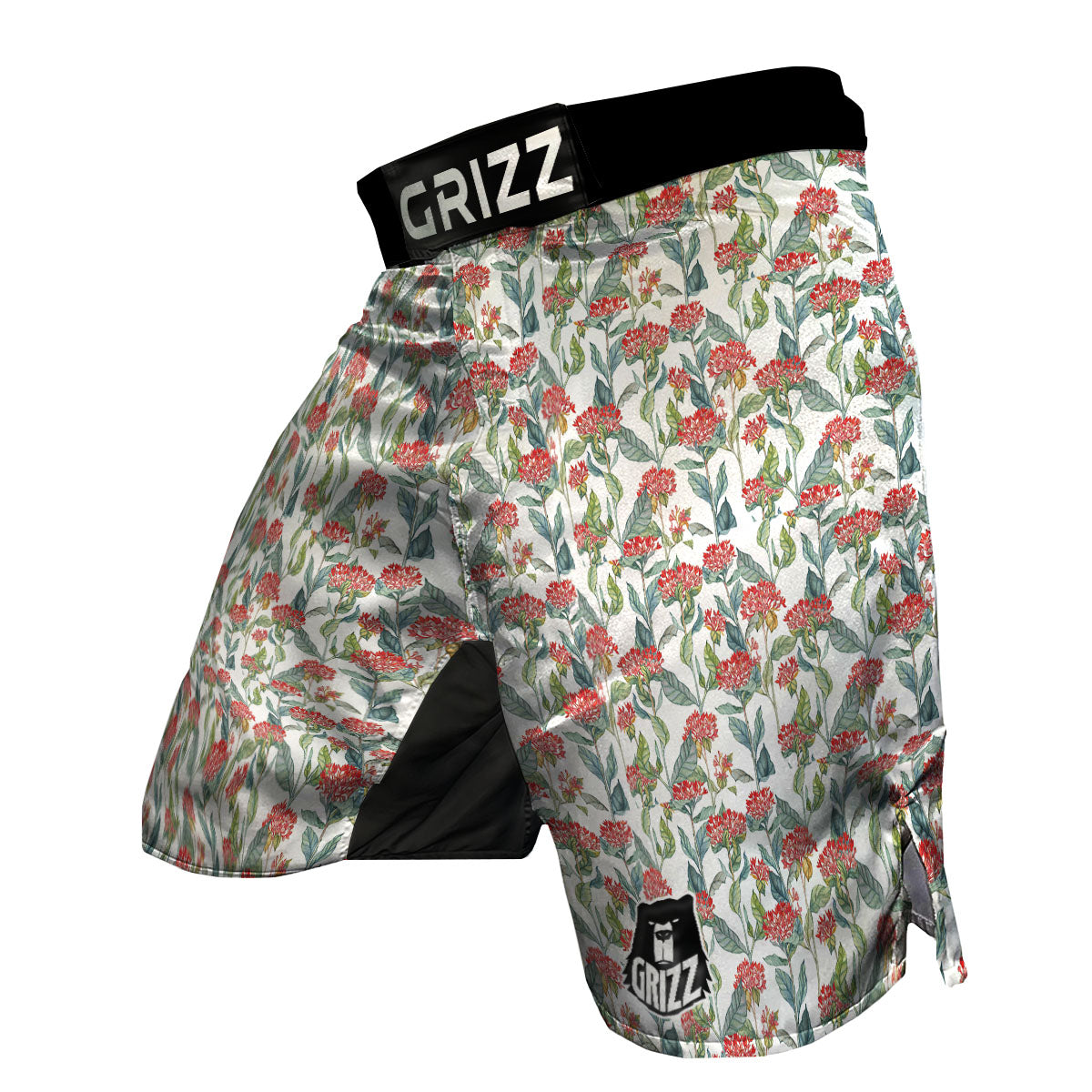 Bouvardia Print Pattern MMA Shorts-grizzshop