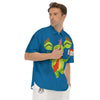 Bow Tie With Cute Alien Print Men's Short Sleeve Shirts-grizzshop