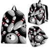 Bowling Pattern Print Backpack-grizzshop