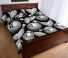 Load image into Gallery viewer, Bowling Pattern Print Bed Set Quilt-grizzshop