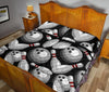 Load image into Gallery viewer, Bowling Pattern Print Bed Set Quilt-grizzshop