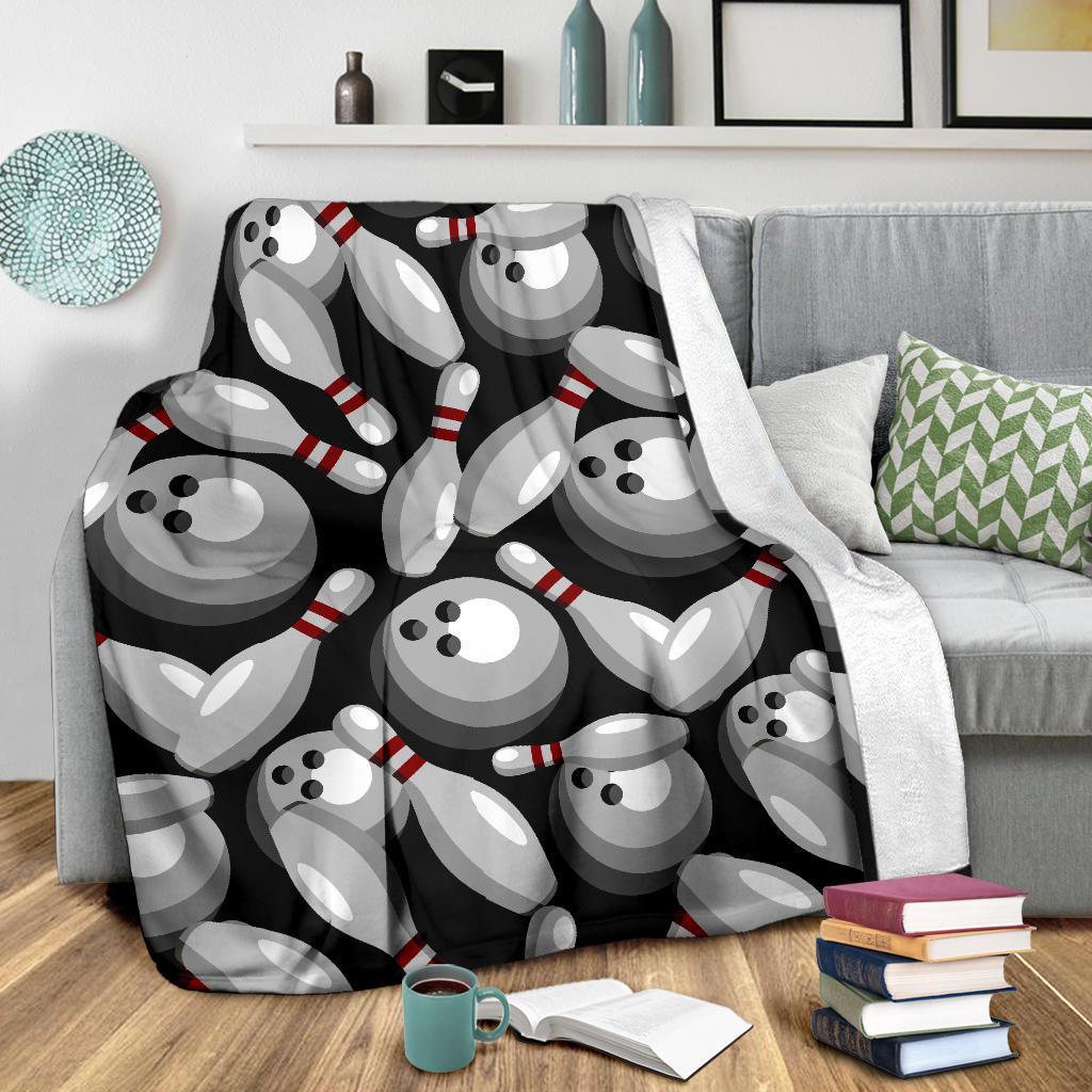 Bowling Pattern Print Blanket-grizzshop