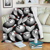 Bowling Pattern Print Blanket-grizzshop