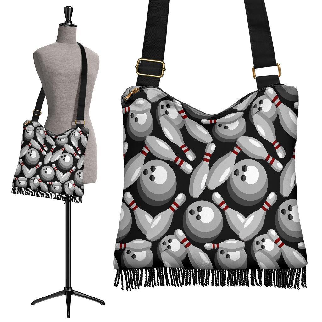 Bowling Pattern Print Crossbody bags-grizzshop