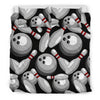 Bowling Pattern Print Duvet Cover Bedding Set-grizzshop