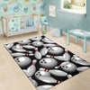 Bowling Pattern Print Floor Mat-grizzshop