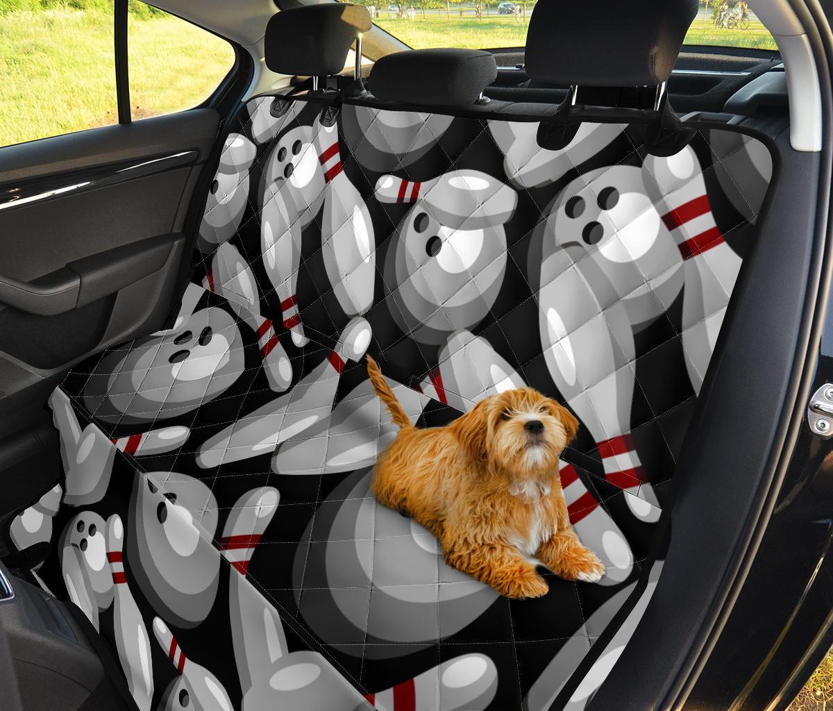 Bowling Pattern Print Pet Car Seat Cover-grizzshop