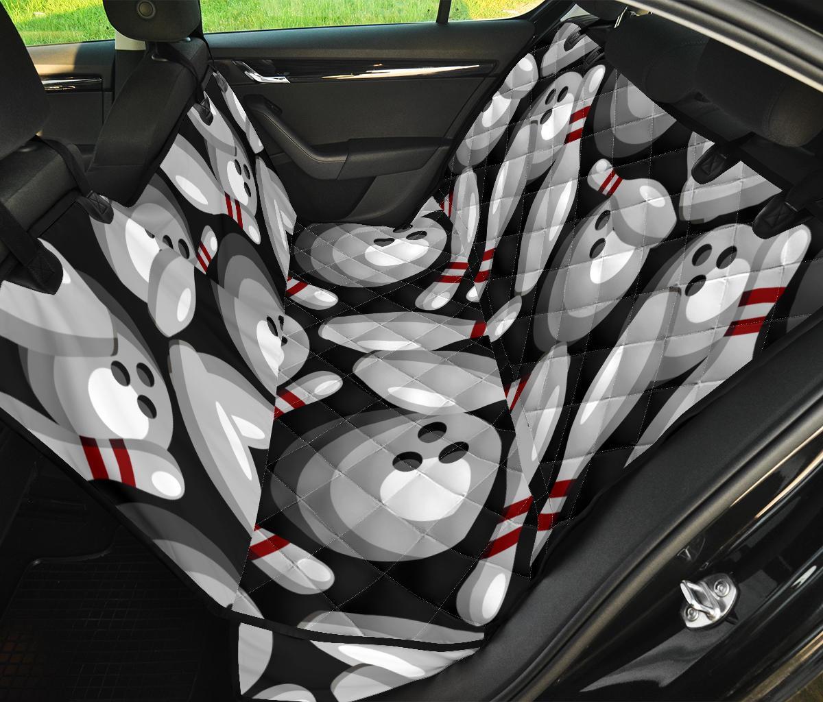 Bowling Pattern Print Pet Car Seat Cover-grizzshop