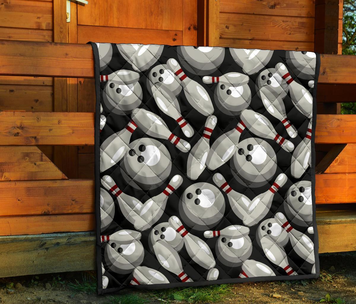 Bowling Pattern Print Quilt-grizzshop